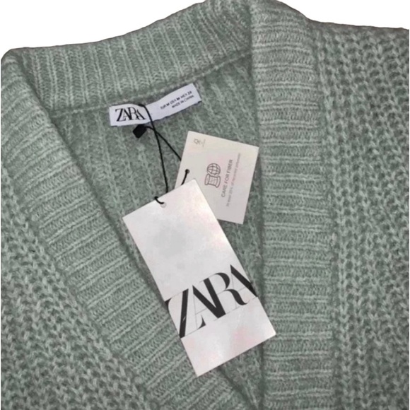NWT ZARA Patch Pocket Knit Jacket Blogger Fav. Essential - Picture 8 of 8